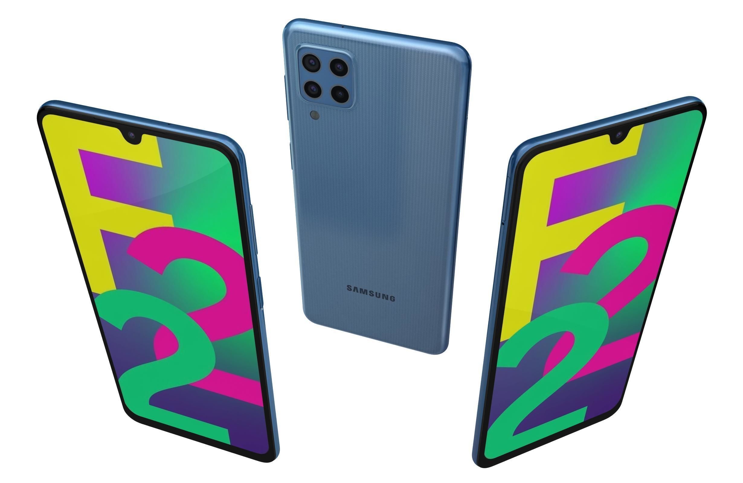 Samsung Galaxy F22 All Colors 3D model_10