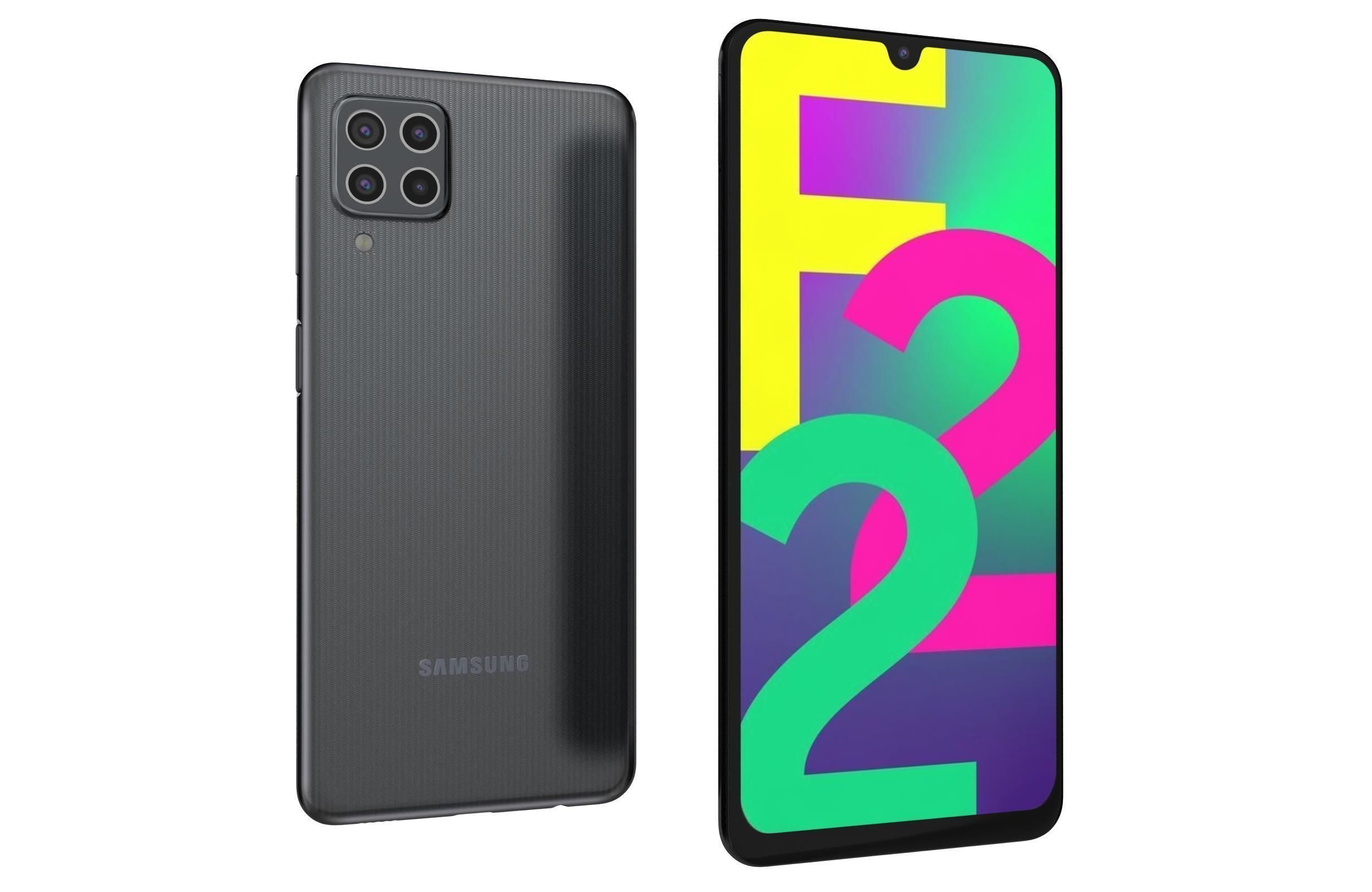 Samsung Galaxy F22 All Colors 3D model_4