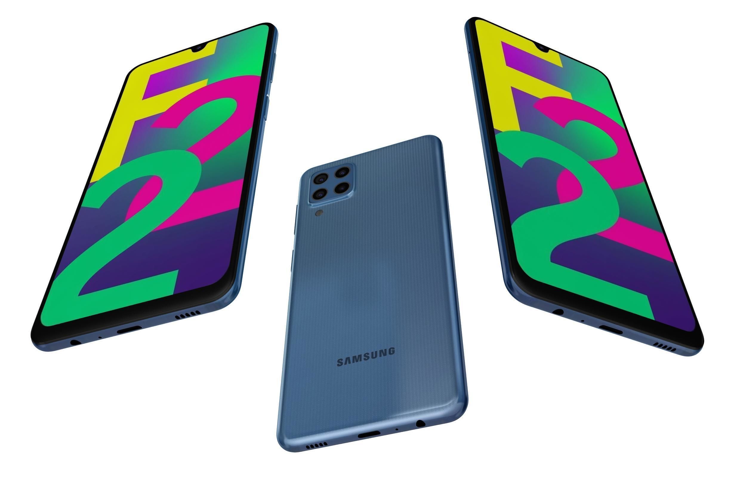 Samsung Galaxy F22 All Colors 3D model_6