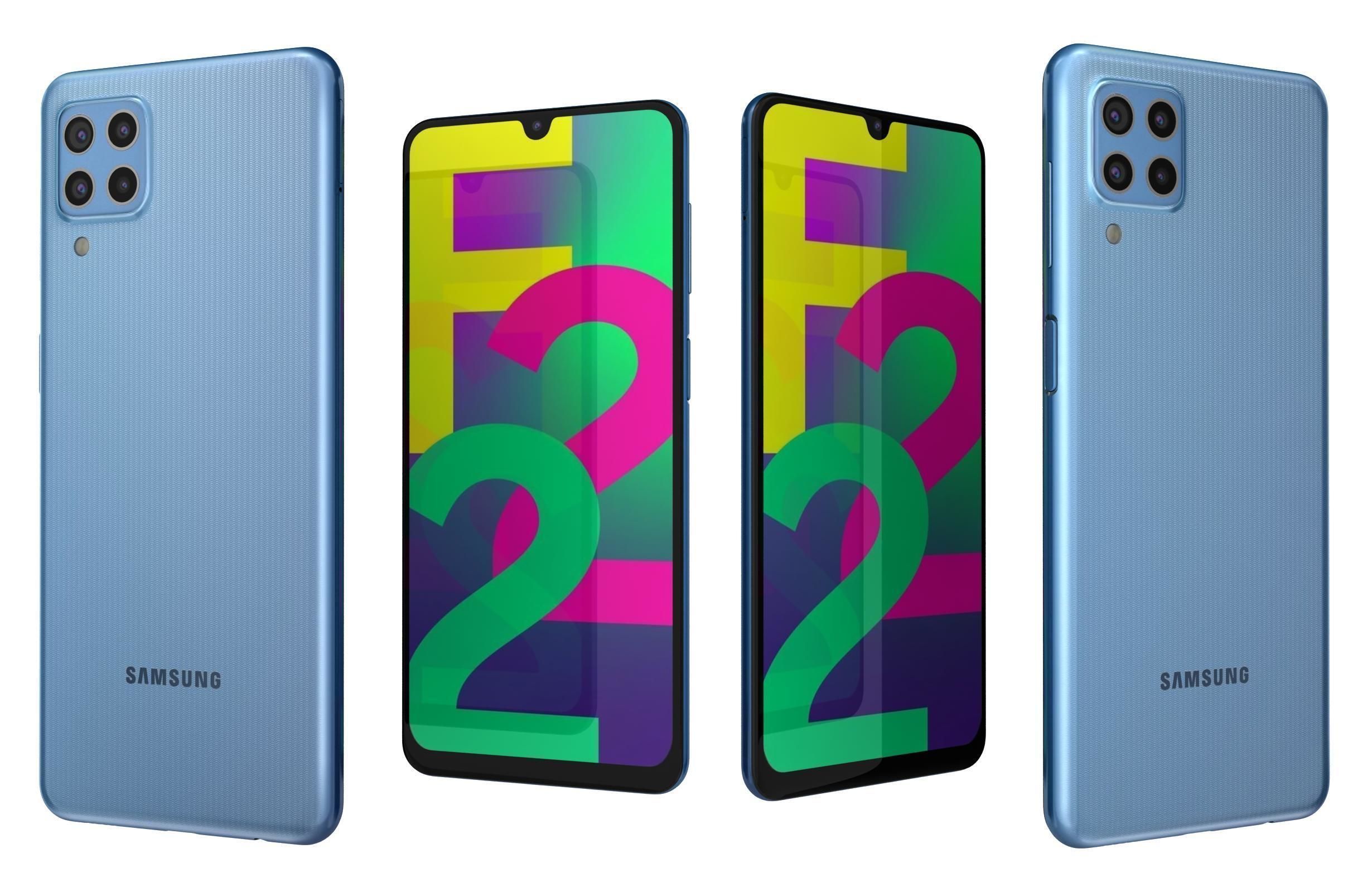 Samsung Galaxy F22 All Colors 3D model_8