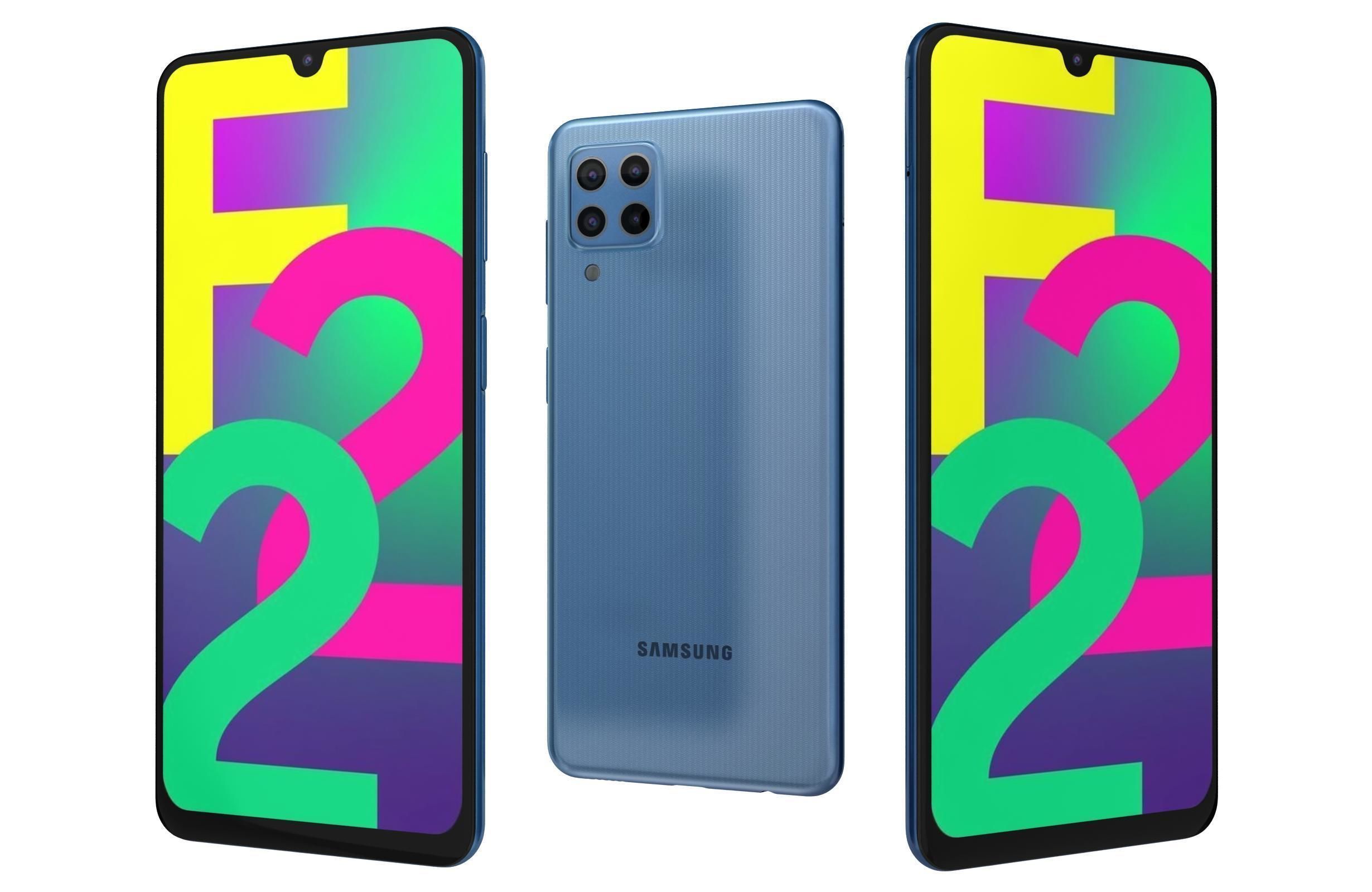 Samsung Galaxy F22 All Colors 3D model_2