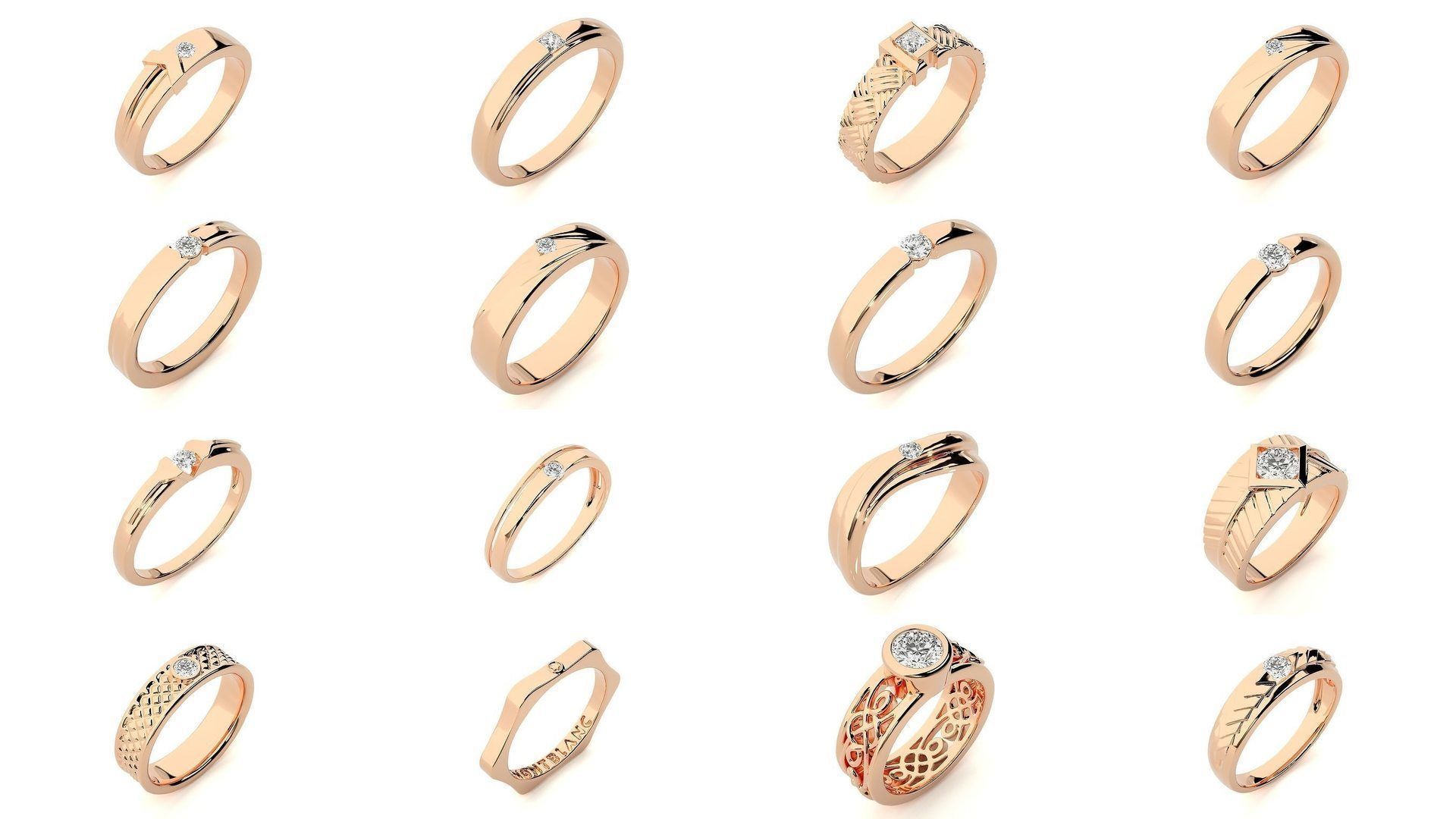 80 Solitaire Rings Bands Collection _7