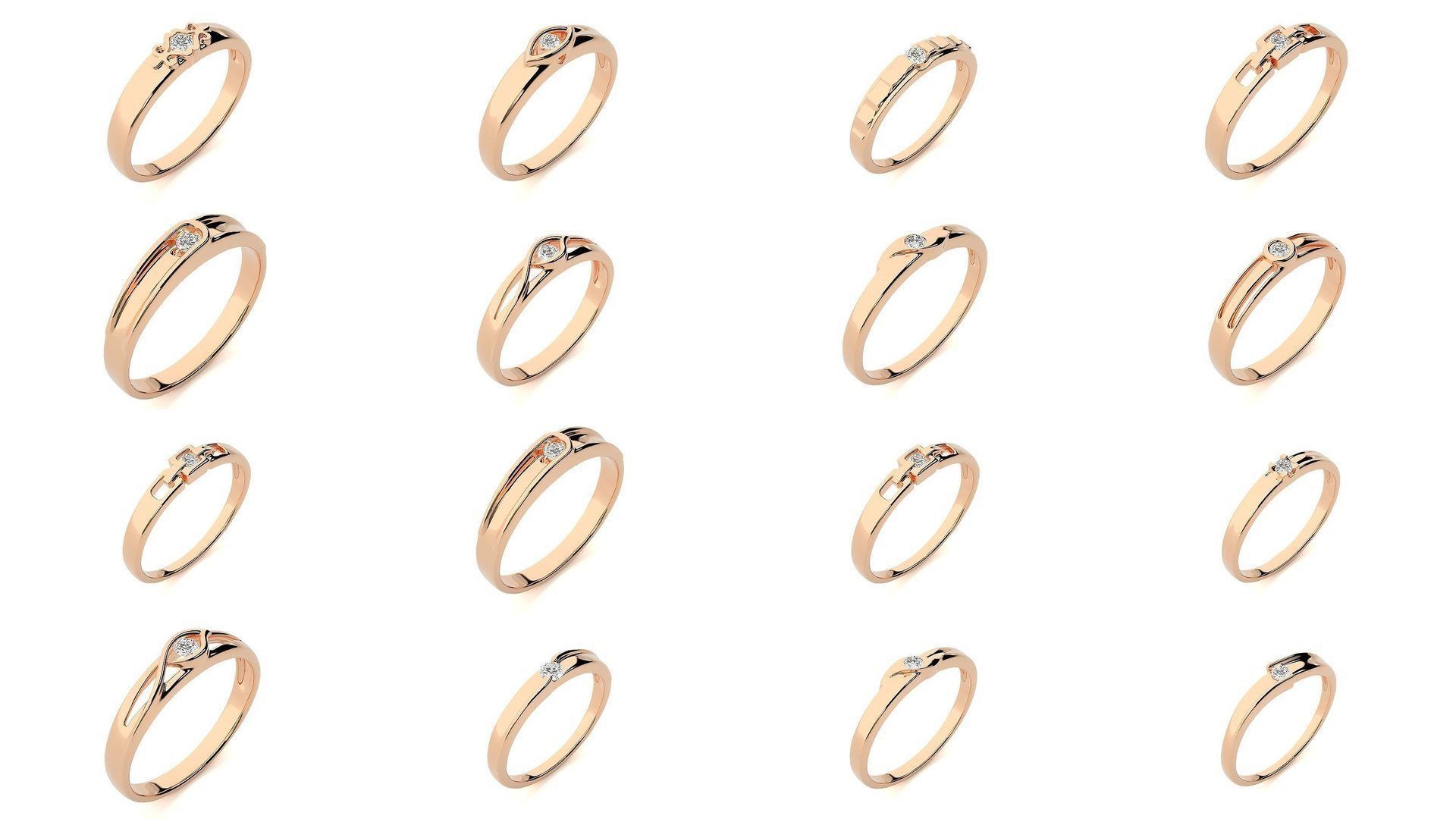 80 Solitaire Rings Bands Collection _3
