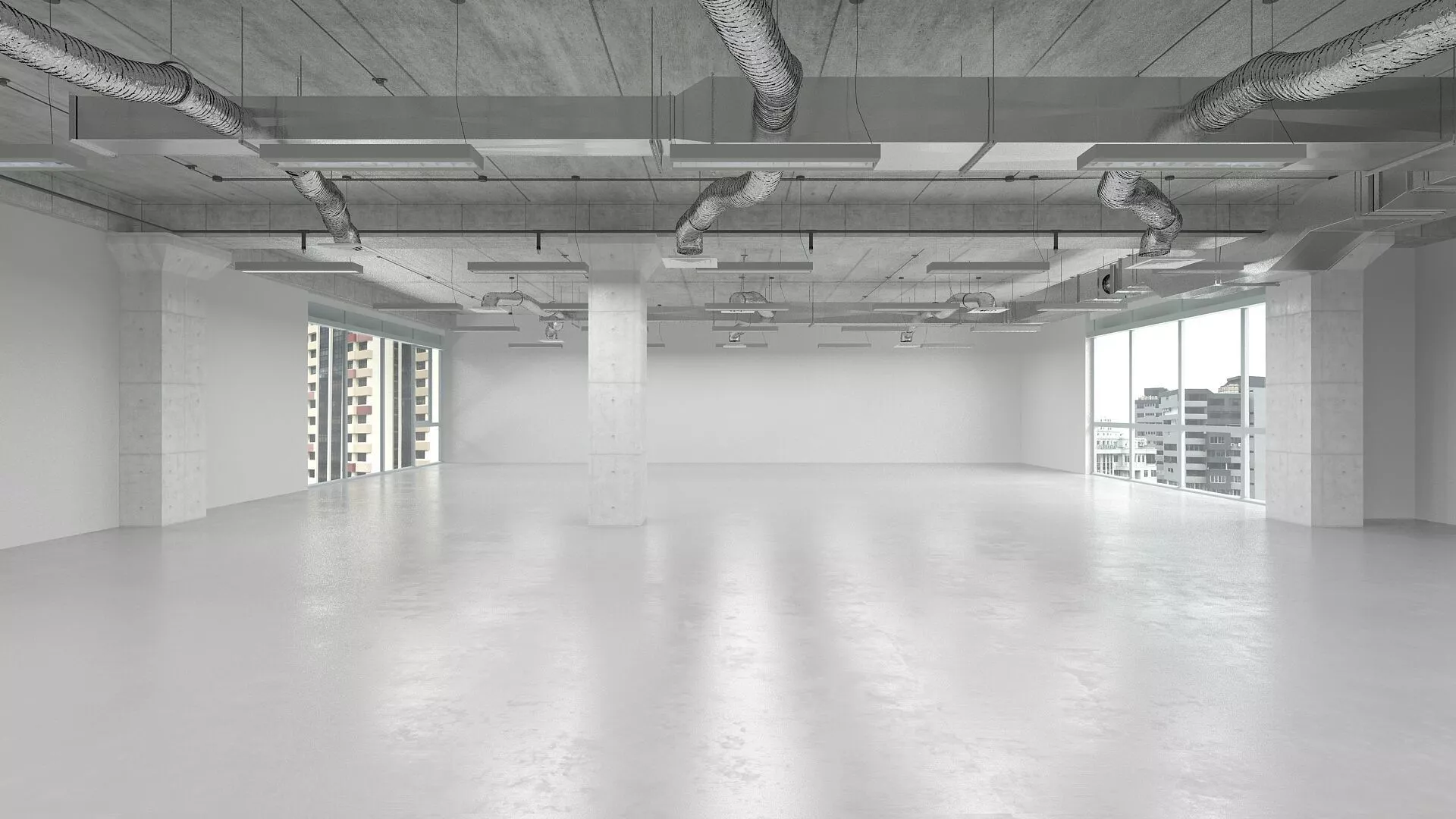 Industrial Office Space 3D model