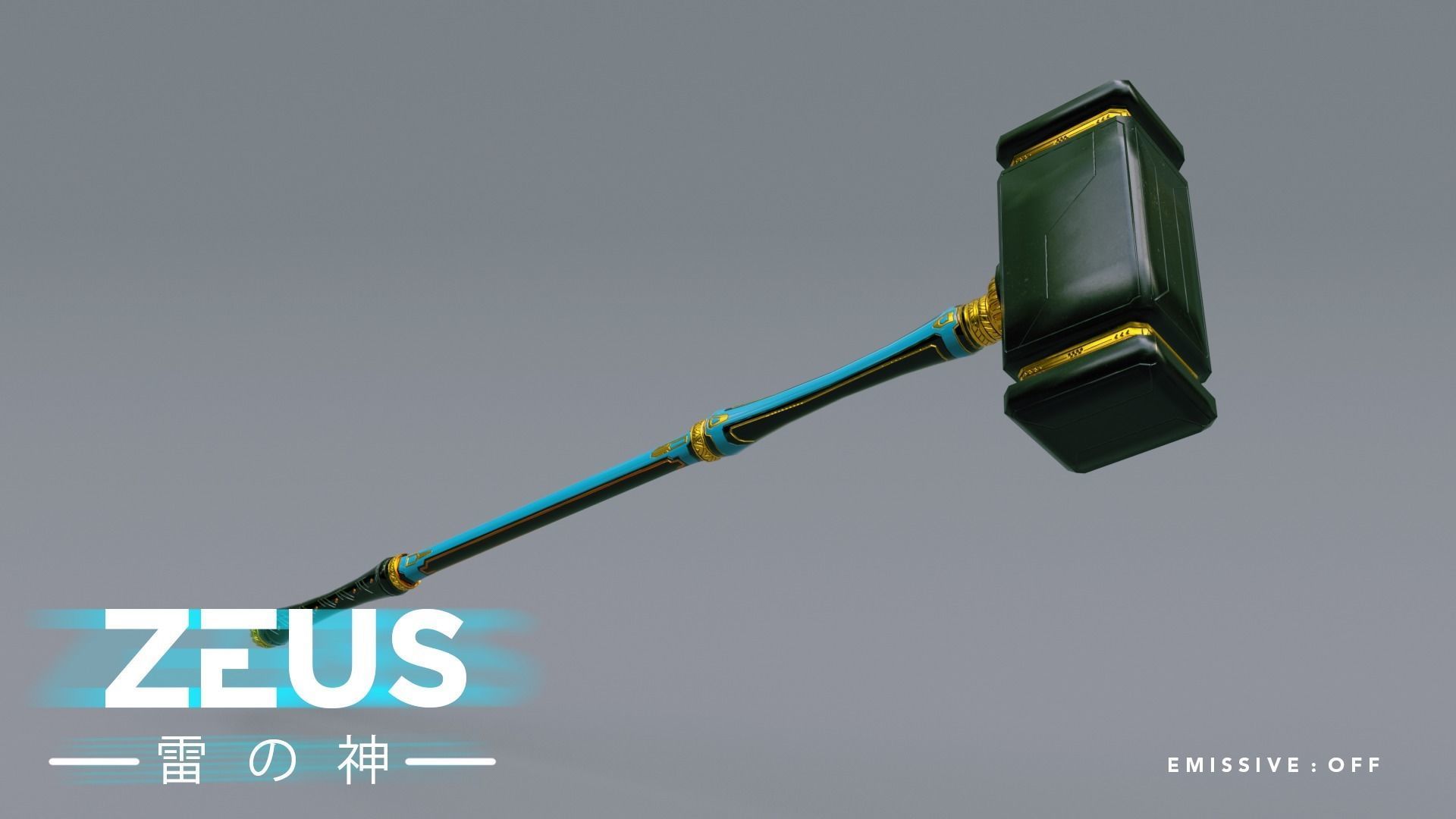 LOW POLY ROBOT - ZEUS GOD OF SKY - THE TRINITY  Low-poly 3D model_21