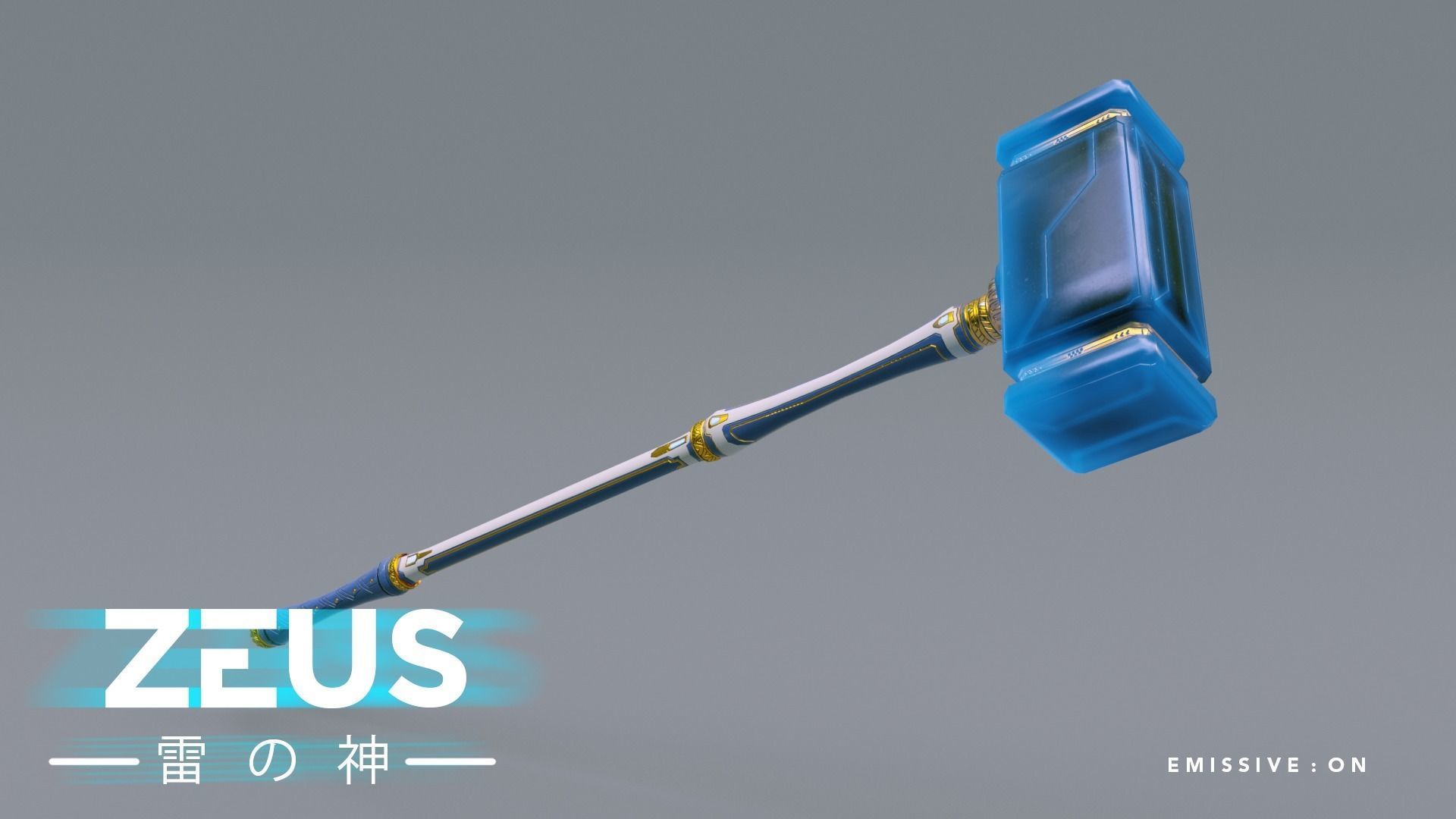 LOW POLY ROBOT - ZEUS GOD OF SKY - THE TRINITY  Low-poly 3D model_18