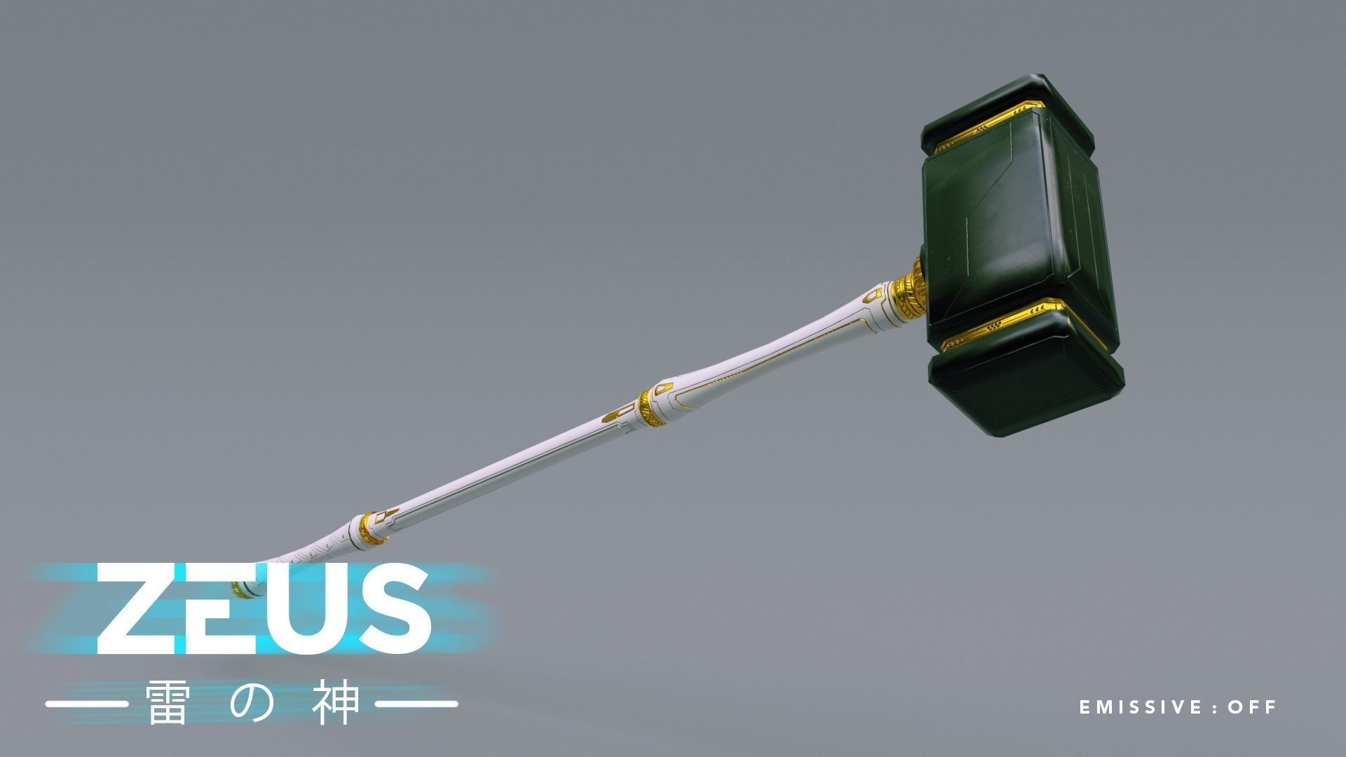 LOW POLY ROBOT - ZEUS GOD OF SKY - THE TRINITY  Low-poly 3D model_23