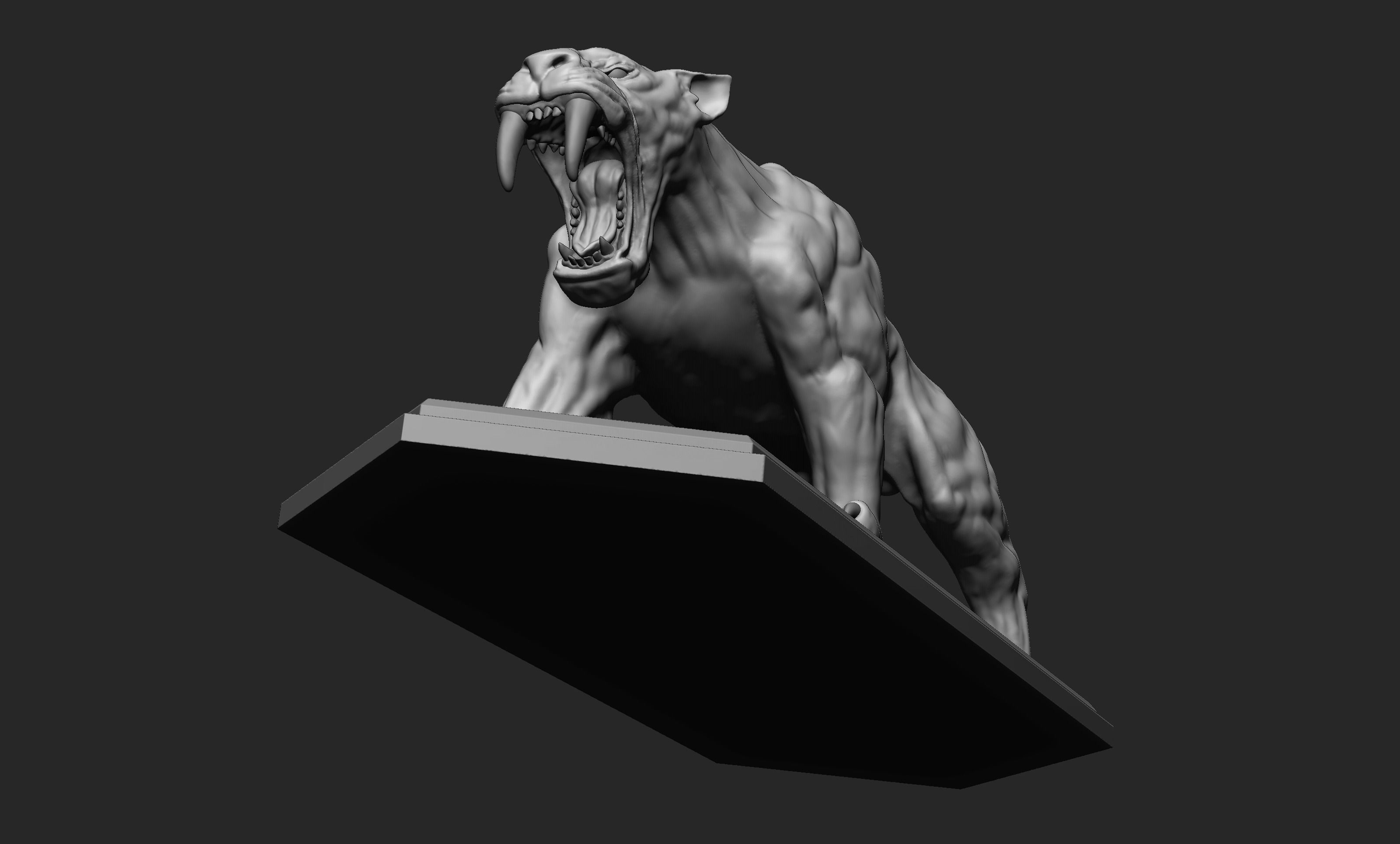 Smilodon or Sabertooth tiger 3D print model_4
