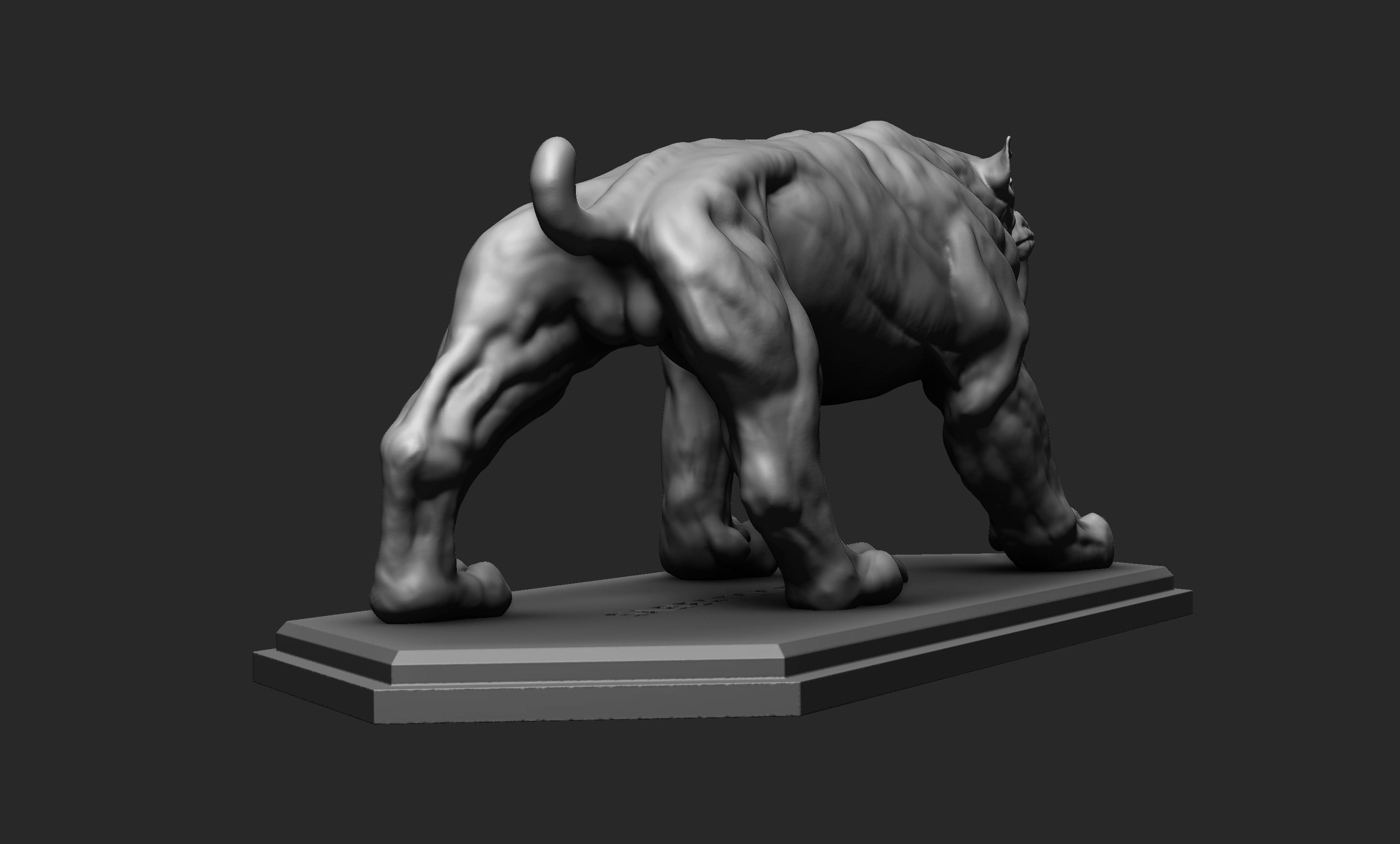 Smilodon or Sabertooth tiger 3D print model_5