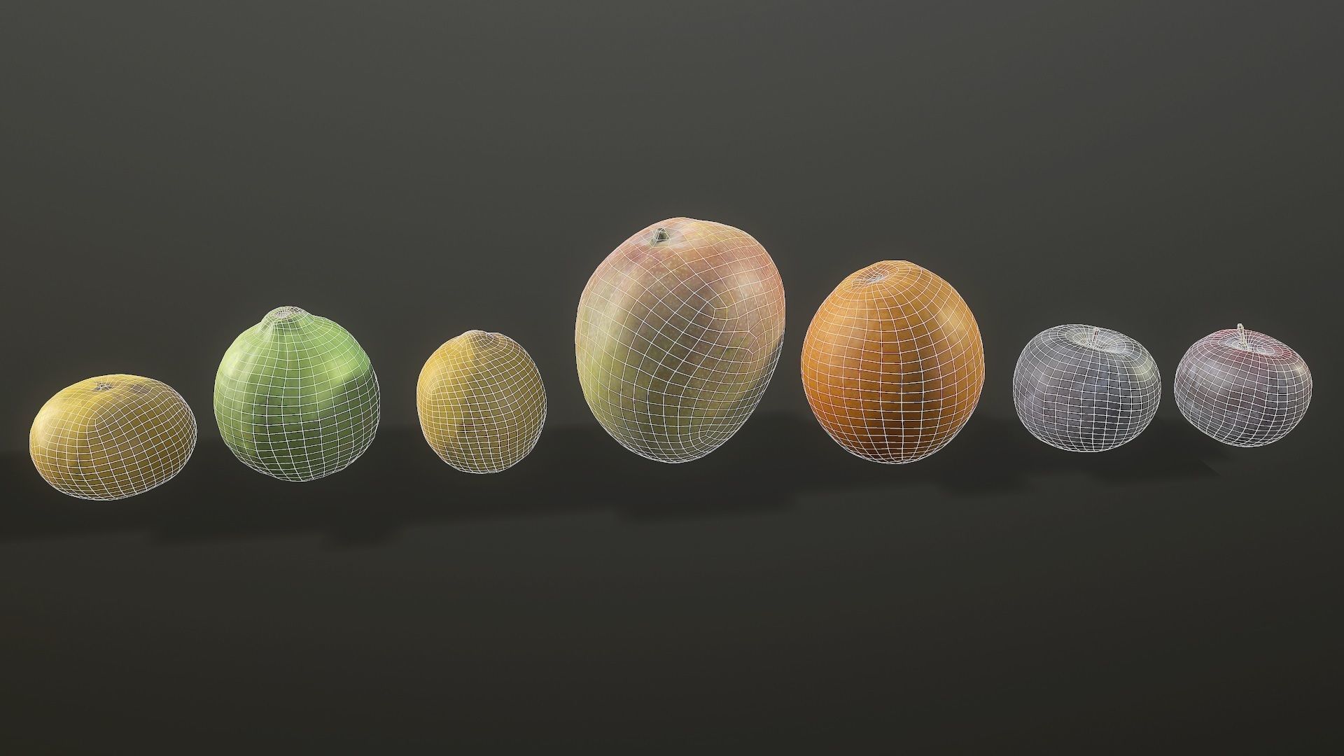 Scan Fruit Pack - Props Low-poly 3D model_7