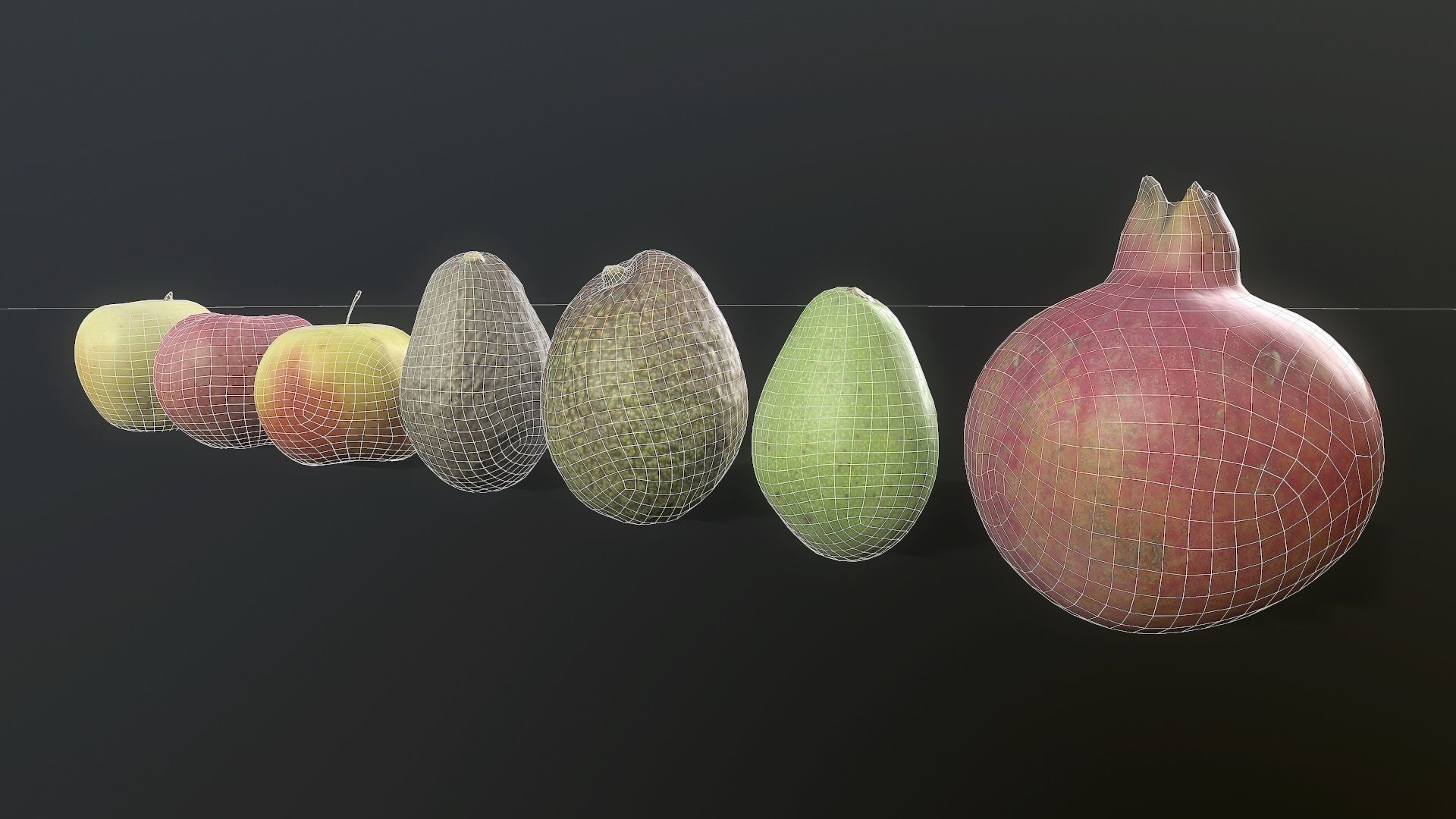 Scan Fruit Pack - Props Low-poly 3D model_3