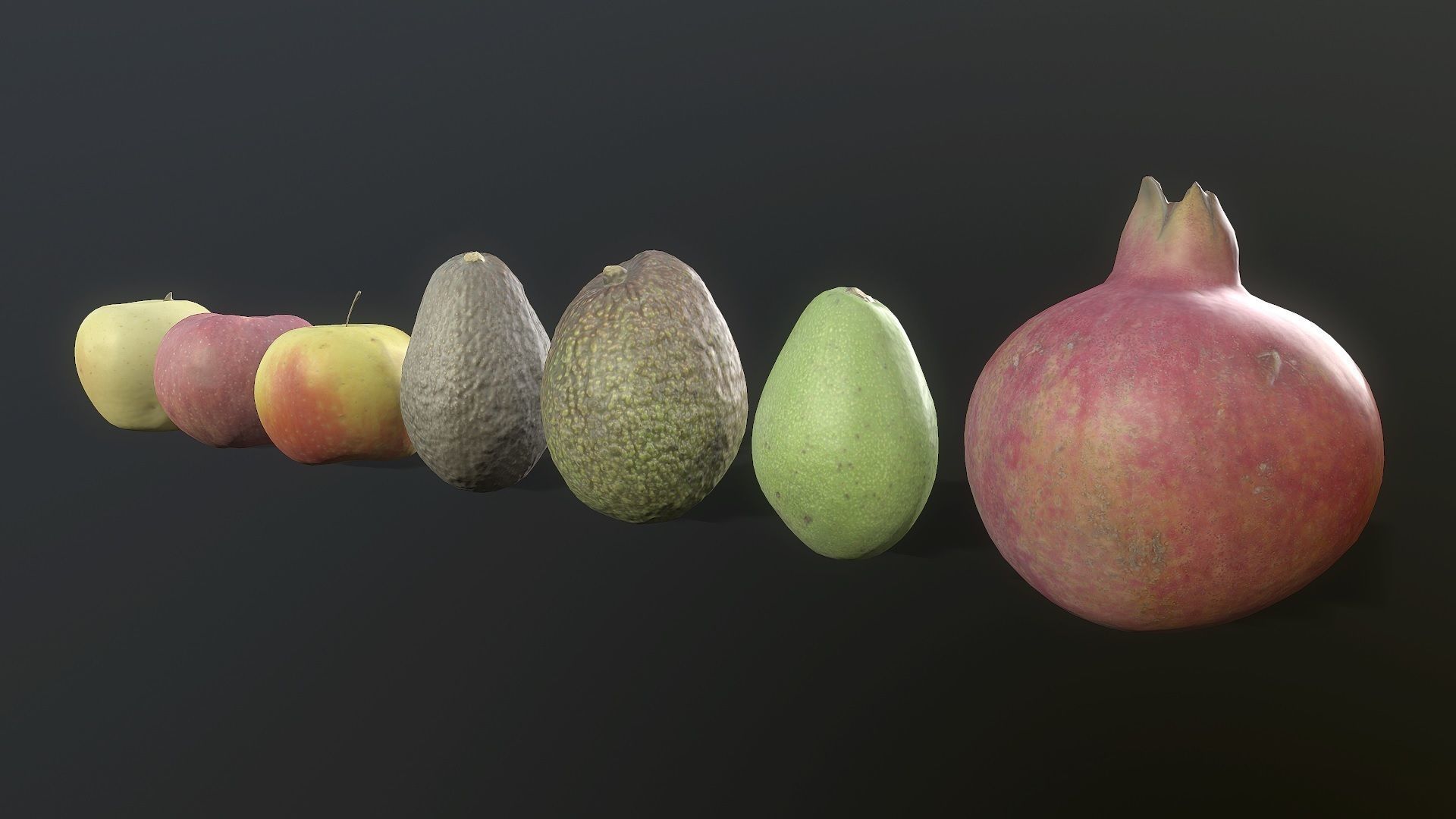 Scan Fruit Pack - Props Low-poly 3D model_2
