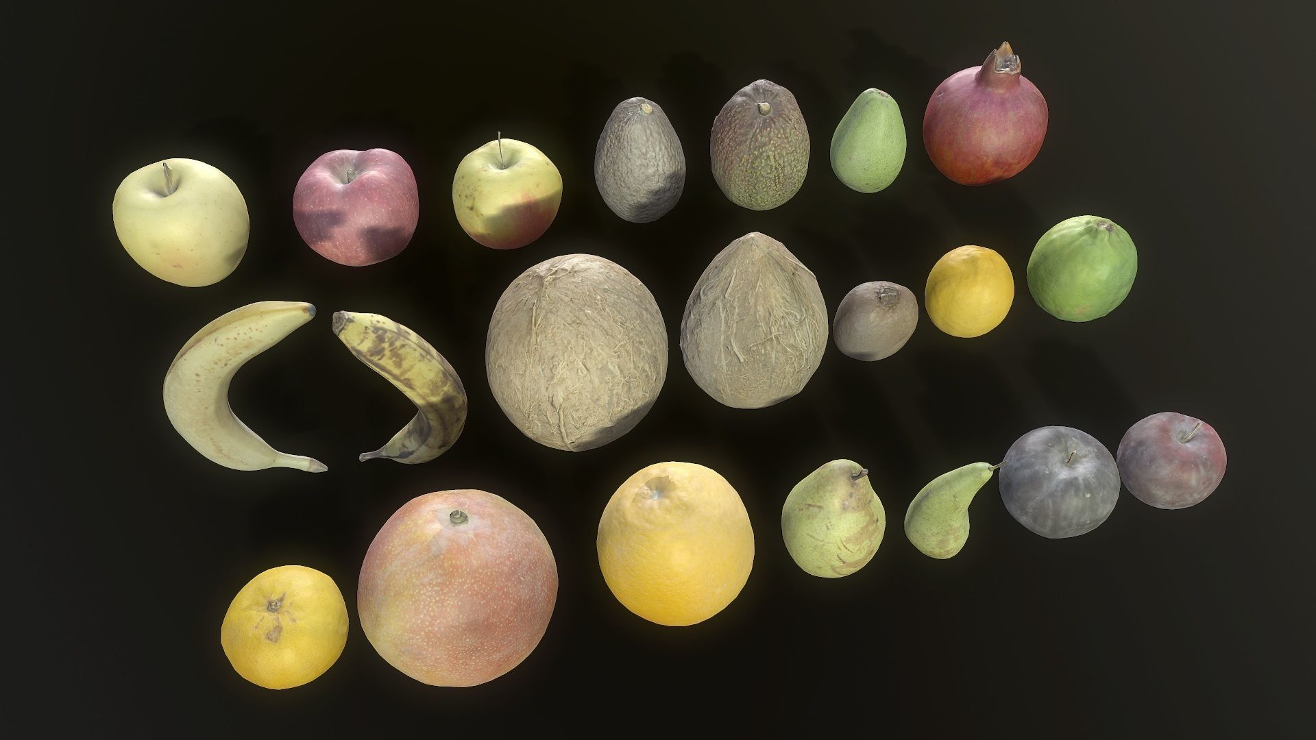 Scan Fruit Pack - Props Low-poly 3D model_1