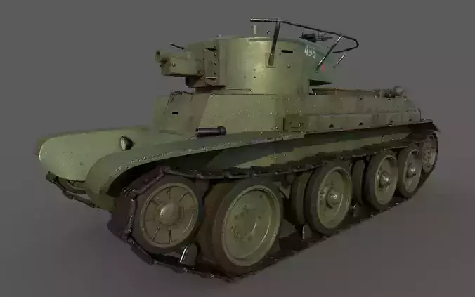 Soviet Tank BT-7A 3D model
