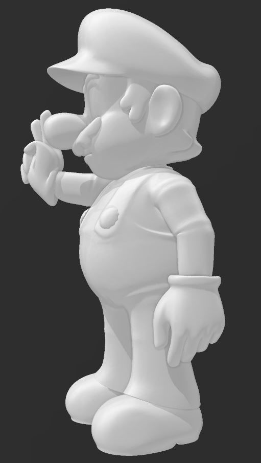 NINTENDO SUPER MARIO - PEACE SIGN - 3D PRINTING FILE 3D print model_2