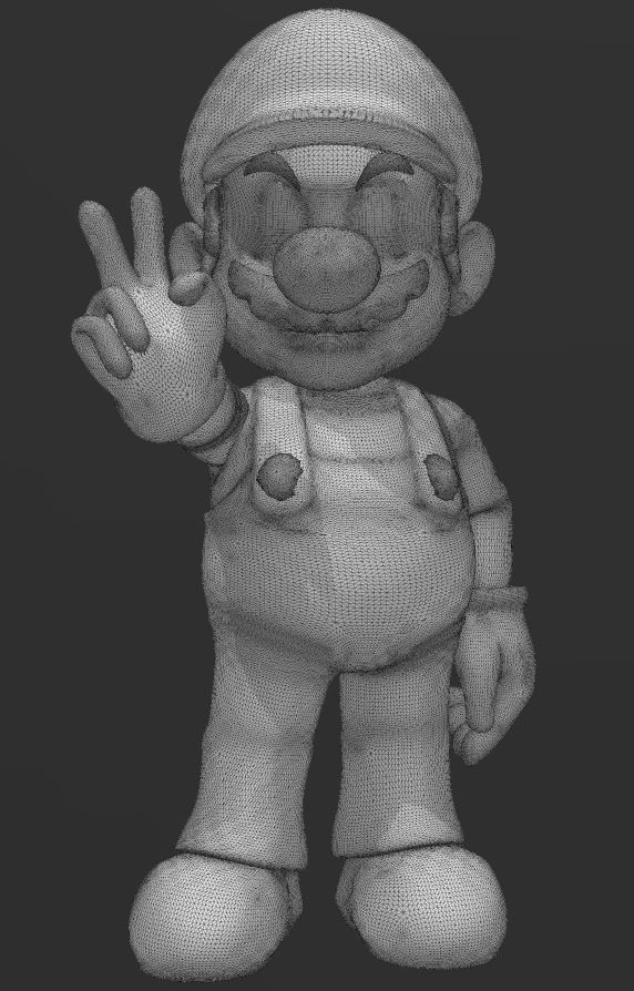 NINTENDO SUPER MARIO - PEACE SIGN - 3D PRINTING FILE 3D print model_5