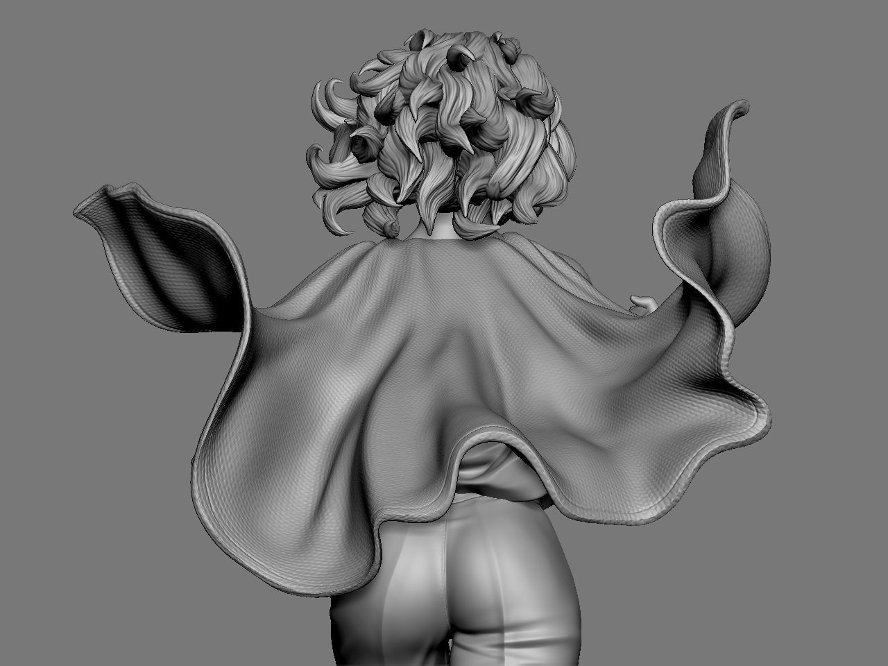 SuperGirl Run 3D print model_25