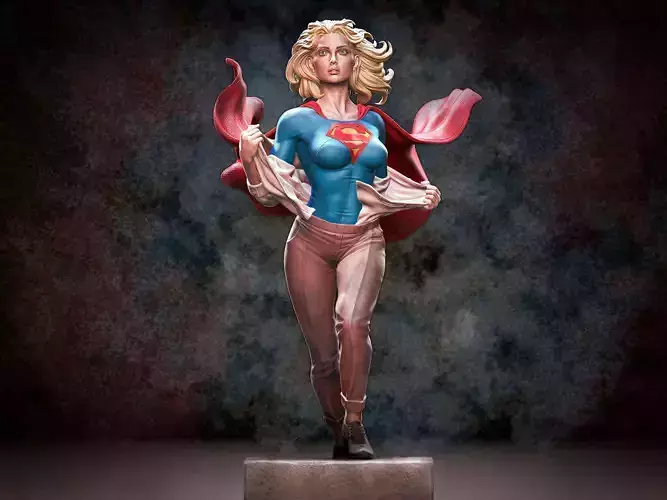 SuperGirl Run 3D print model