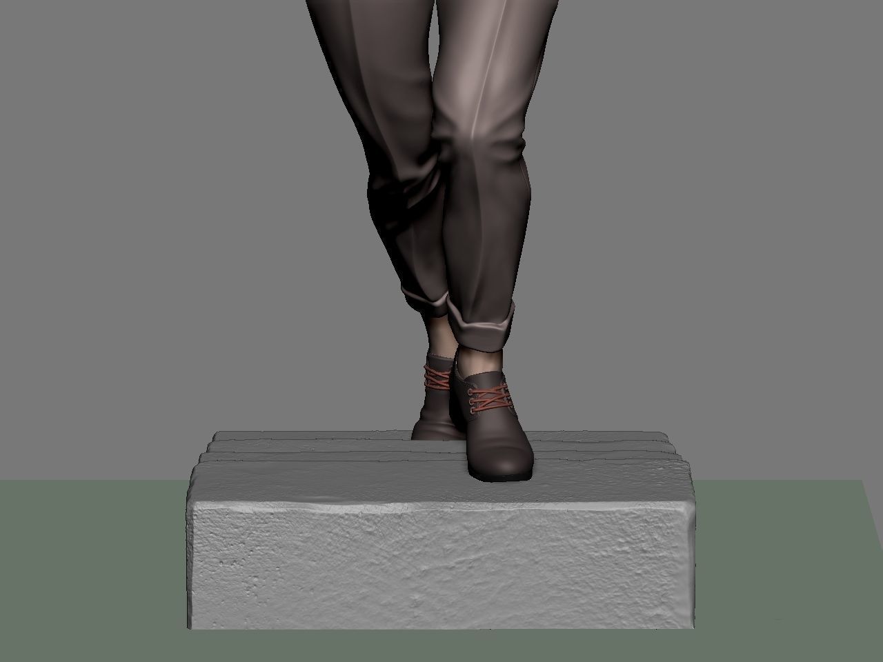 SuperGirl Run 3D print model_32