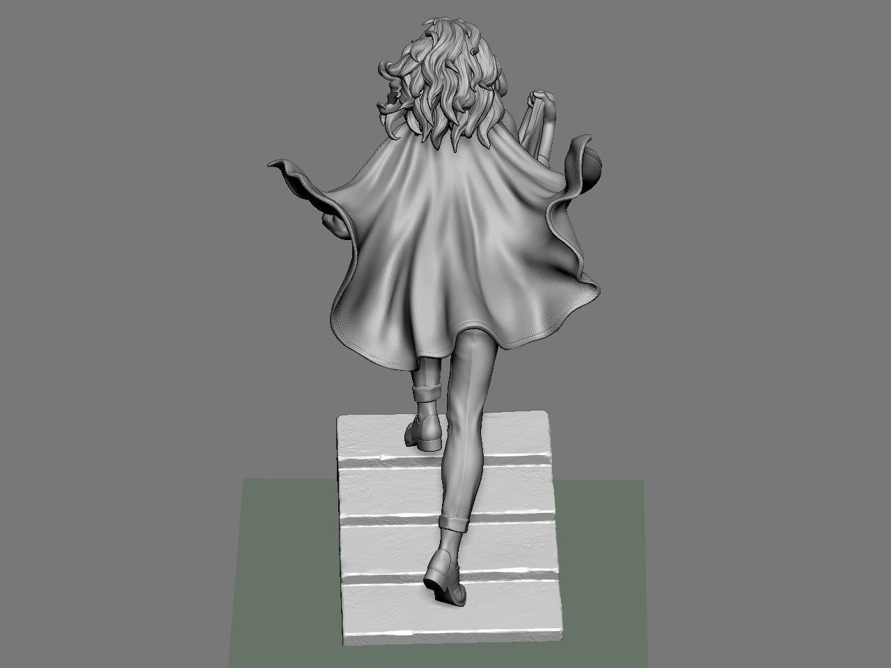 SuperGirl Run 3D print model_57