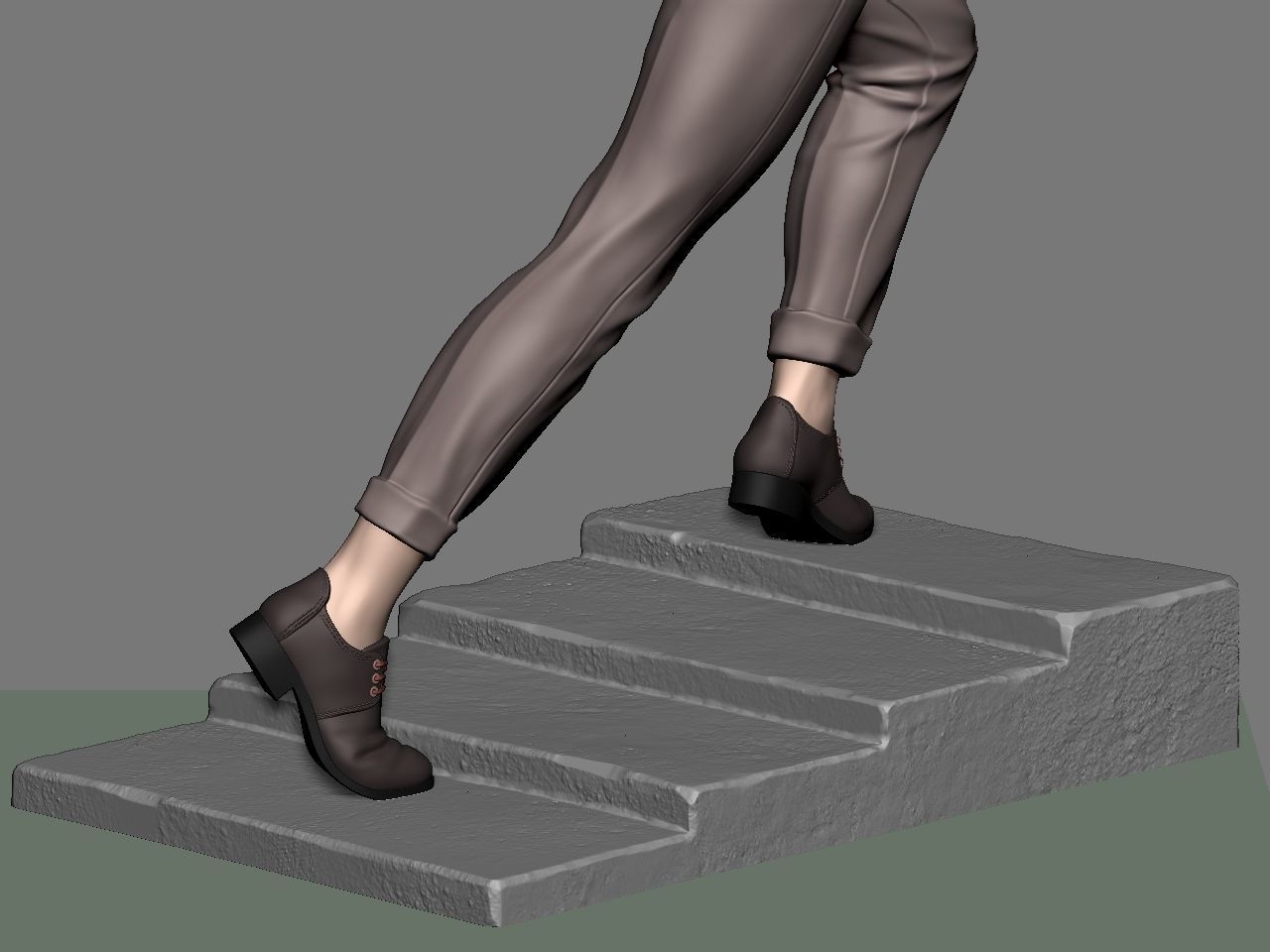 SuperGirl Run 3D print model_38