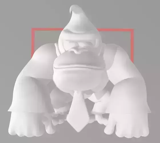 NINTENDO DONKEY KONG with BARREL and 3d LOGO - 3d PRINT 3D print model