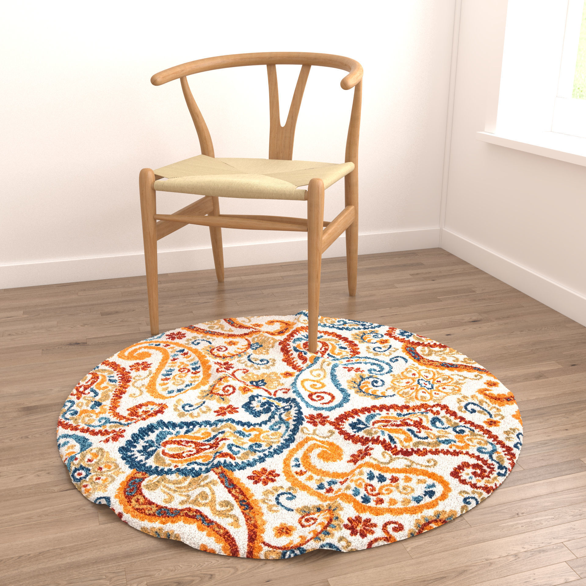 Rugs No 391 Low-poly 3D model_3
