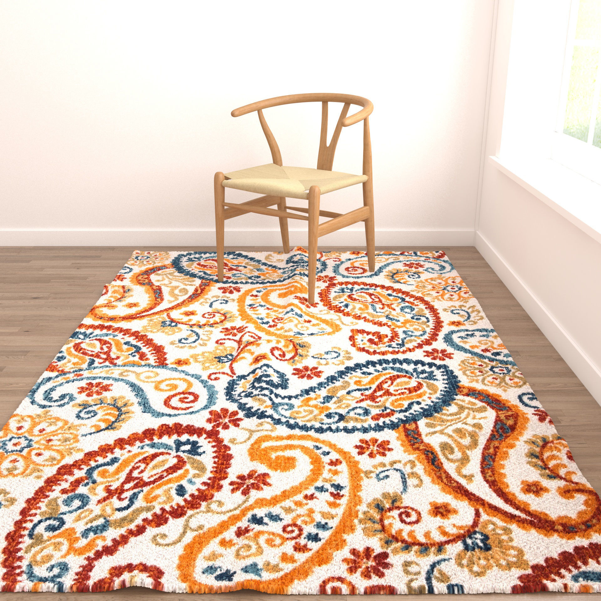 Rugs No 391 Low-poly 3D model_4