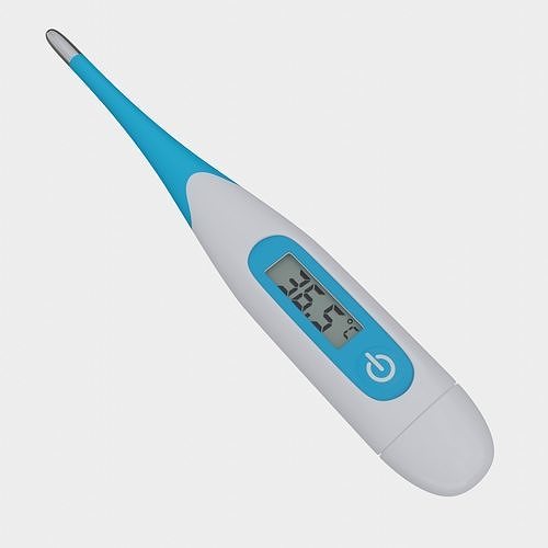 LCD Thermometer 3D model