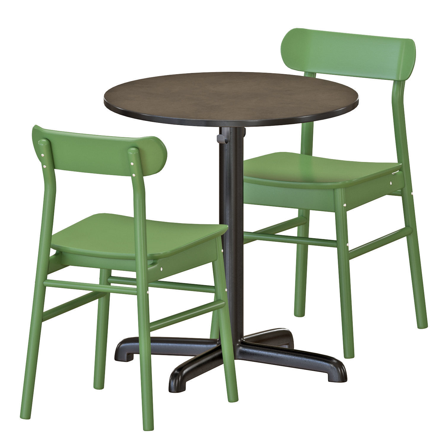  STENSELE Table and Chairs  3D model_1
