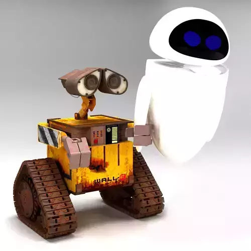 WALL-E and Eve 3D model