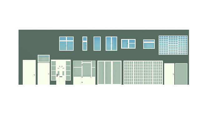 Doors Windows 3D model