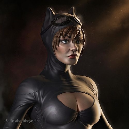 Catwoman character zbrush 3D model