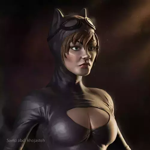 Catwoman character zbrush 3D model