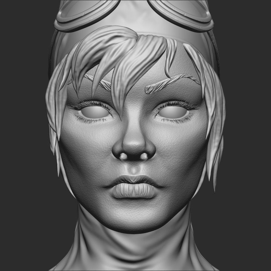 Catwoman character zbrush 3D model_6