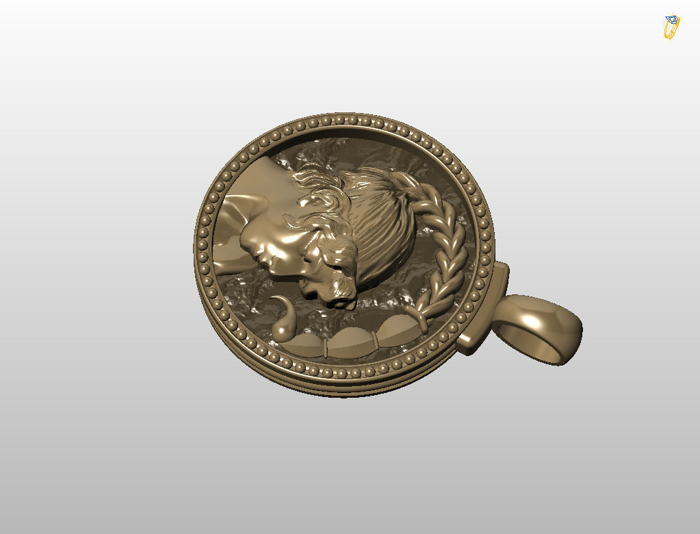 Horoscope Zodiac sign Scorpio pendant 3D print model_32