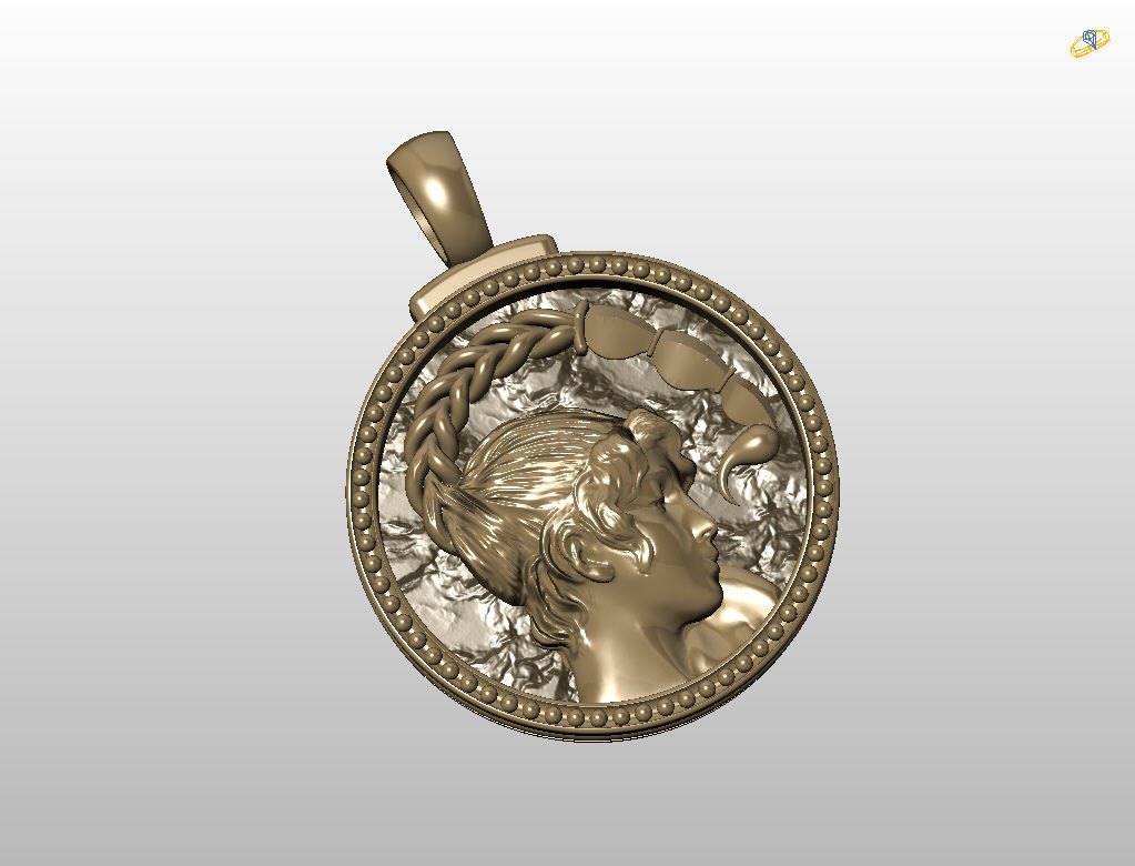 Horoscope Zodiac sign Scorpio pendant 3D print model_22
