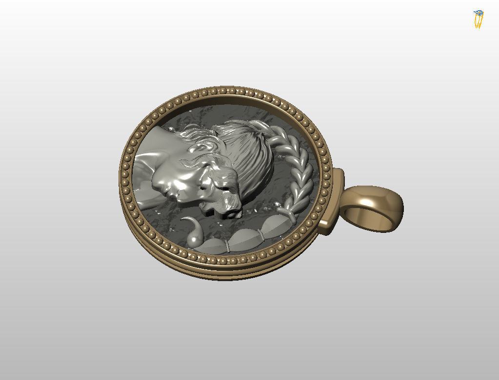 Horoscope Zodiac sign Scorpio pendant 3D print model_44