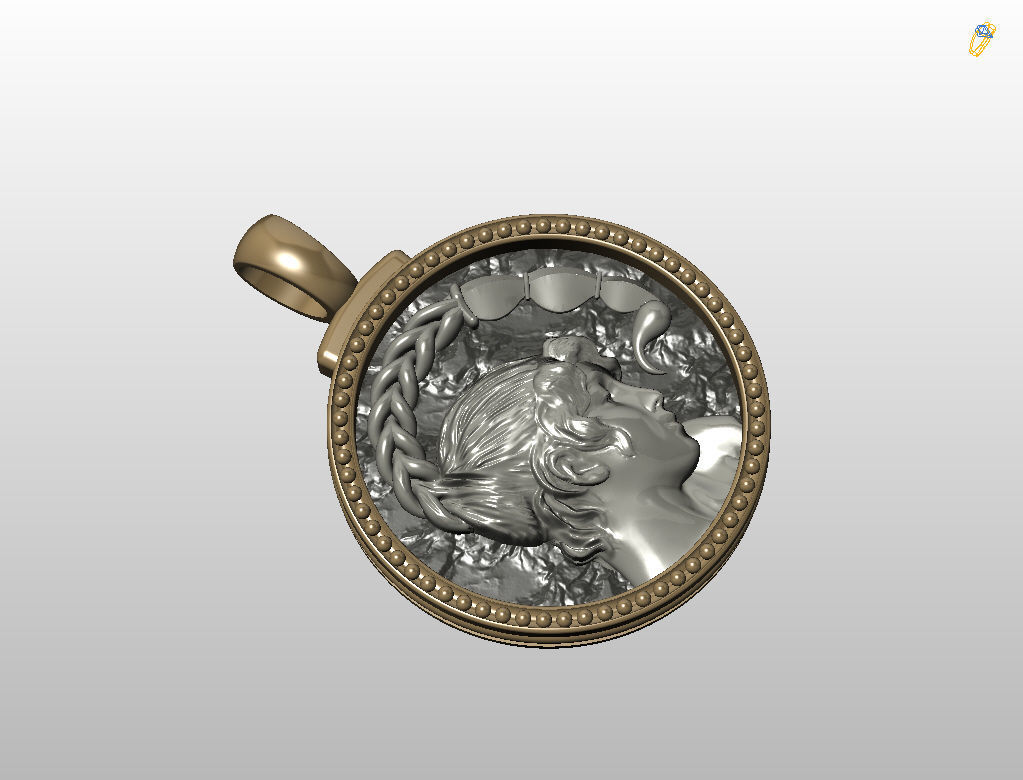 Horoscope Zodiac sign Scorpio pendant 3D print model_37