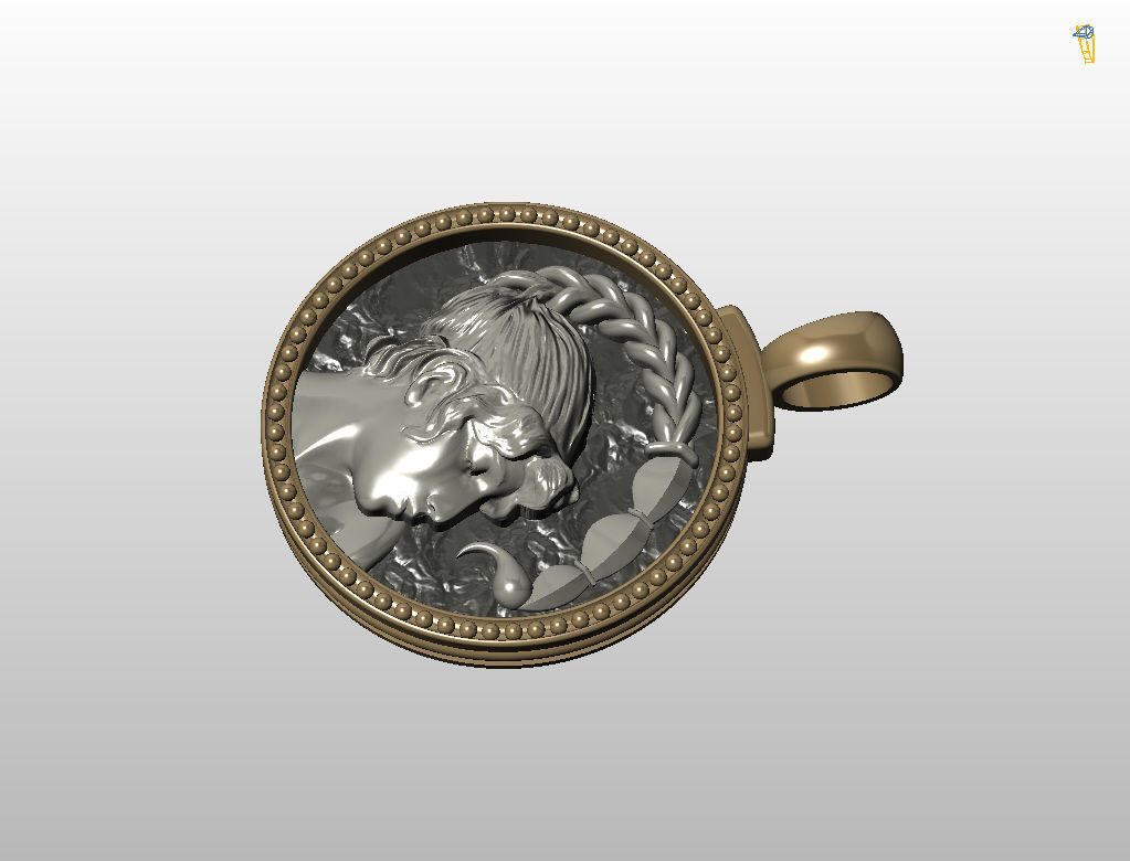 Horoscope Zodiac sign Scorpio pendant 3D print model_45