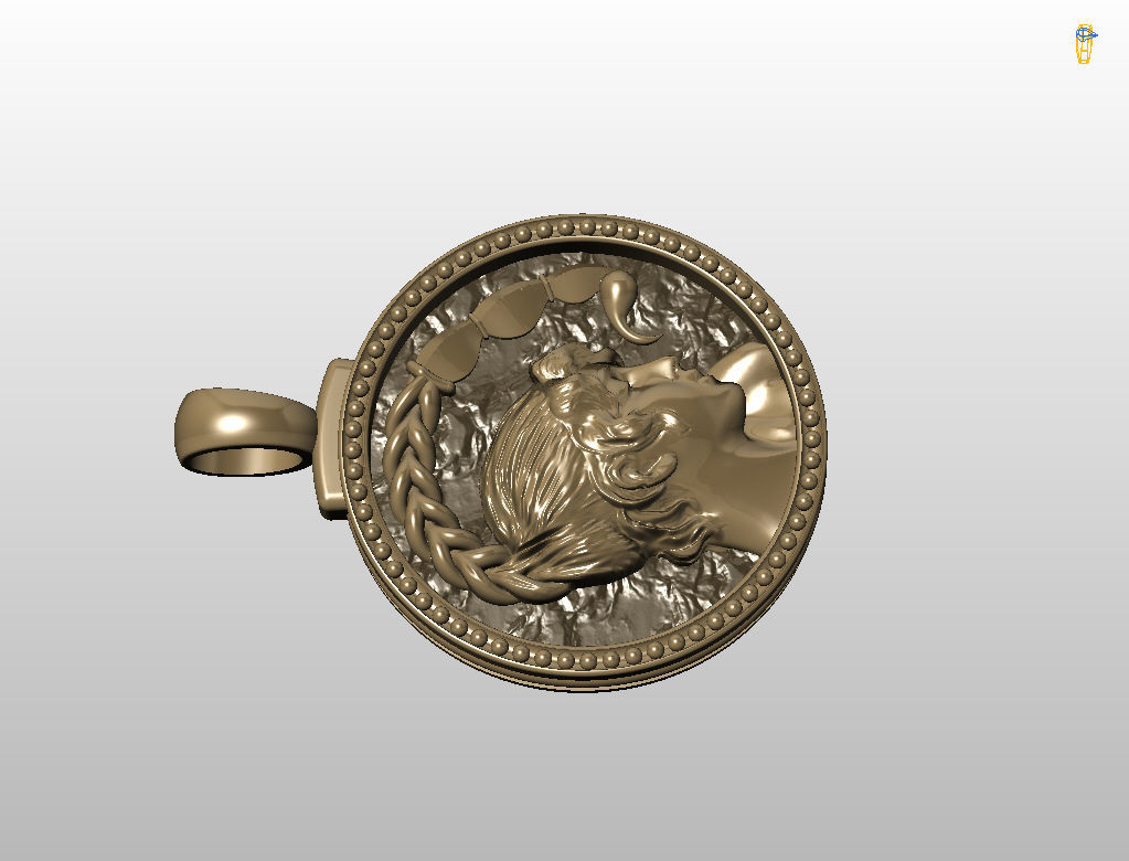Horoscope Zodiac sign Scorpio pendant 3D print model_26