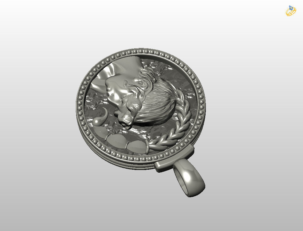 Horoscope Zodiac sign Scorpio pendant 3D print model_12
