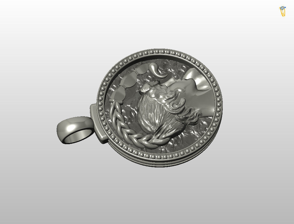Horoscope Zodiac sign Scorpio pendant 3D print model_15