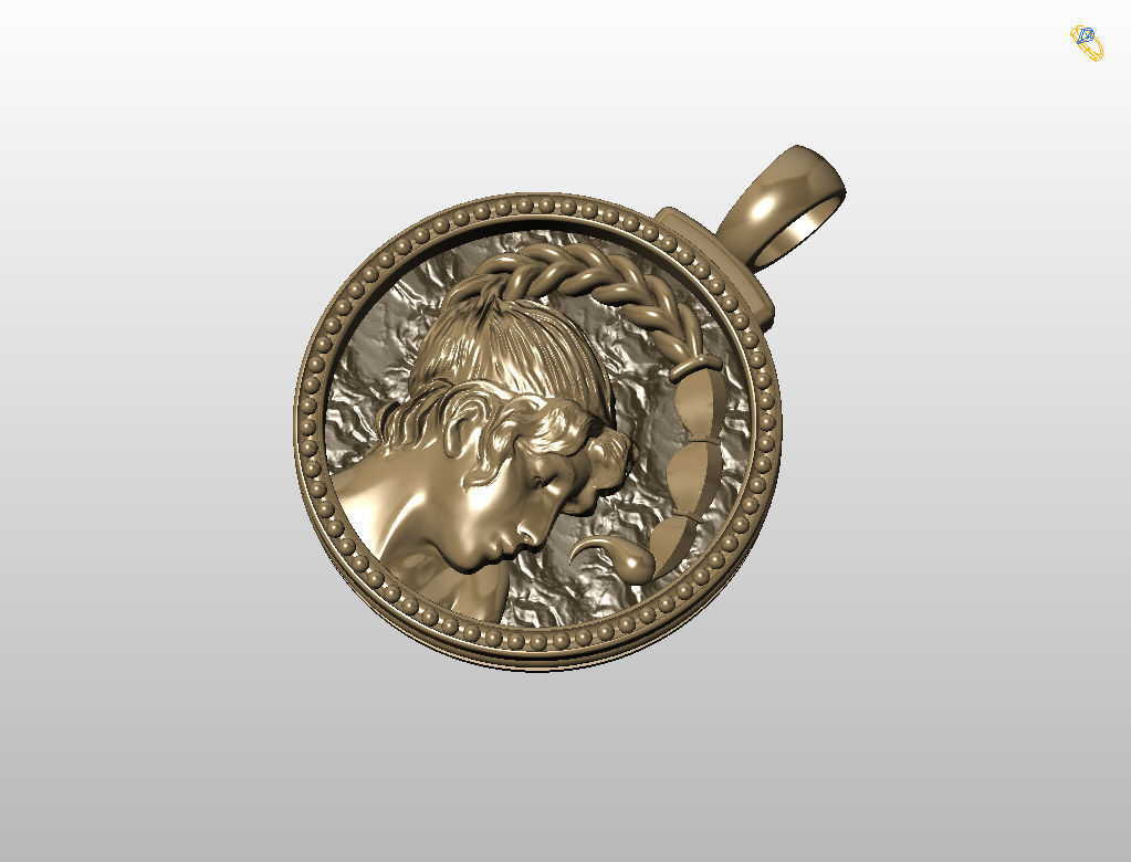Horoscope Zodiac sign Scorpio pendant 3D print model_33