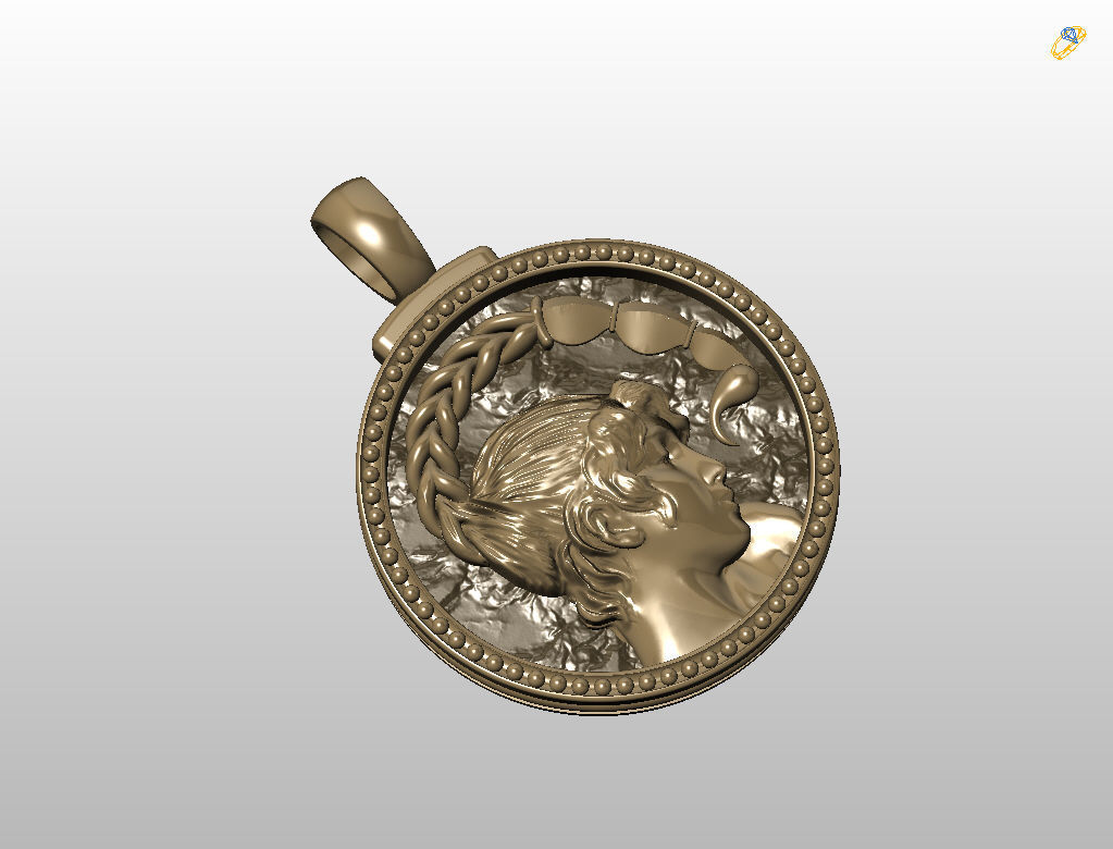 Horoscope Zodiac sign Scorpio pendant 3D print model_24