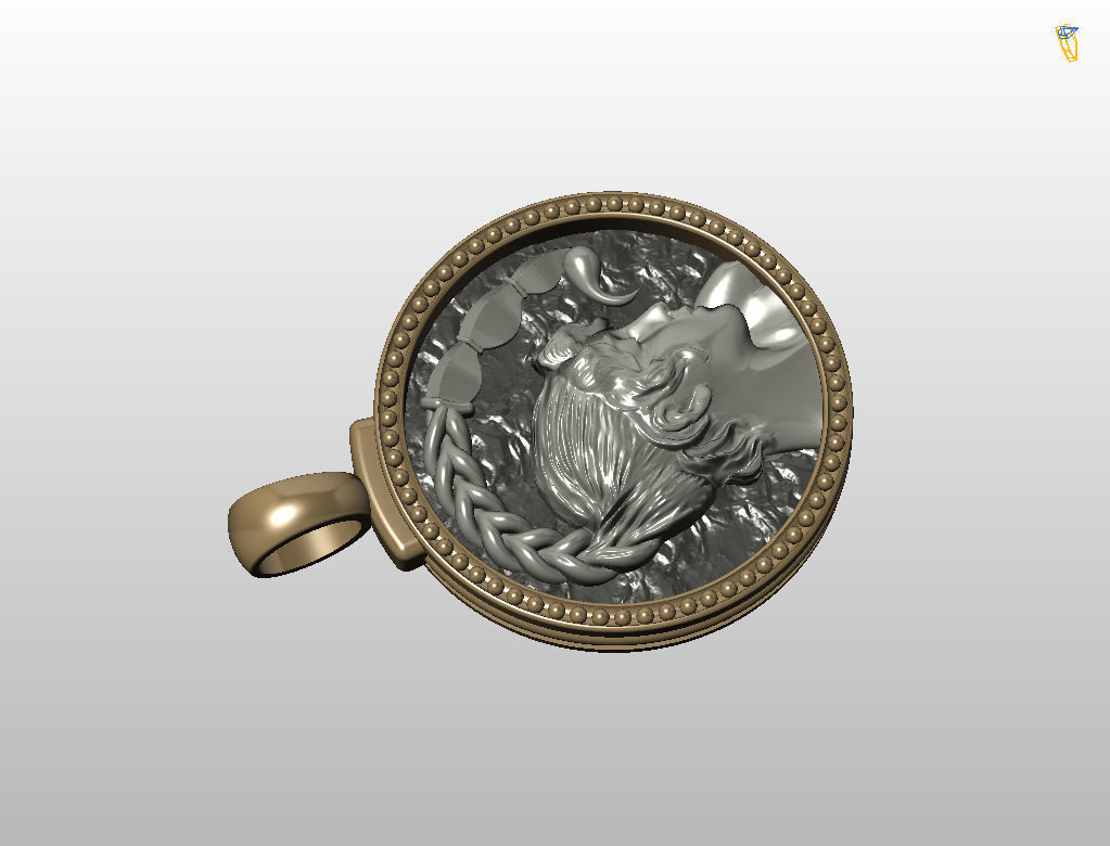Horoscope Zodiac sign Scorpio pendant 3D print model_39