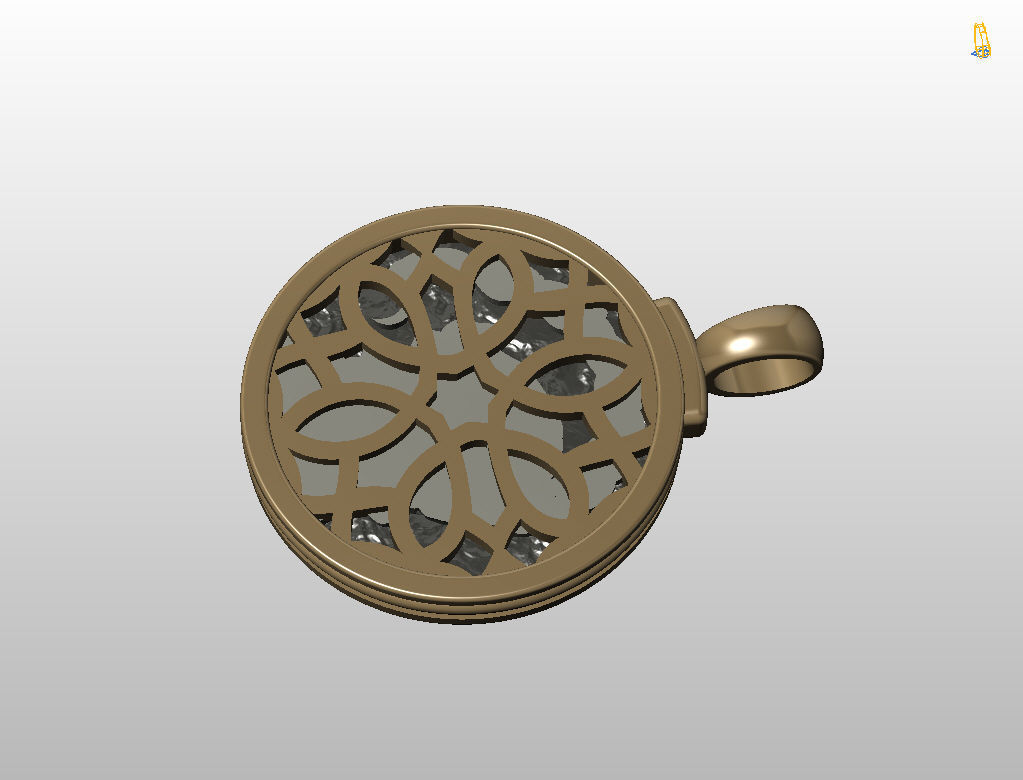 Horoscope Zodiac sign Scorpio pendant 3D print model_48