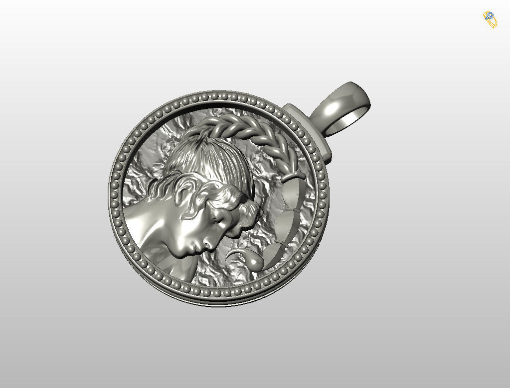 Horoscope Zodiac sign Scorpio pendant 3D print model_8