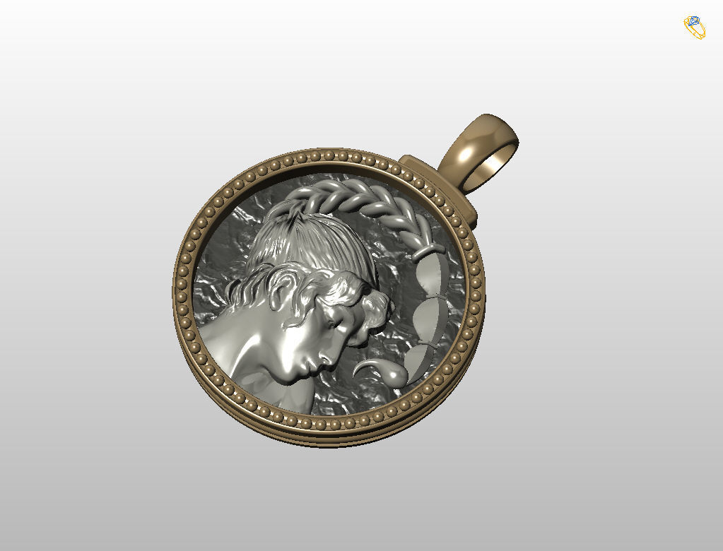 Horoscope Zodiac sign Scorpio pendant 3D print model_46