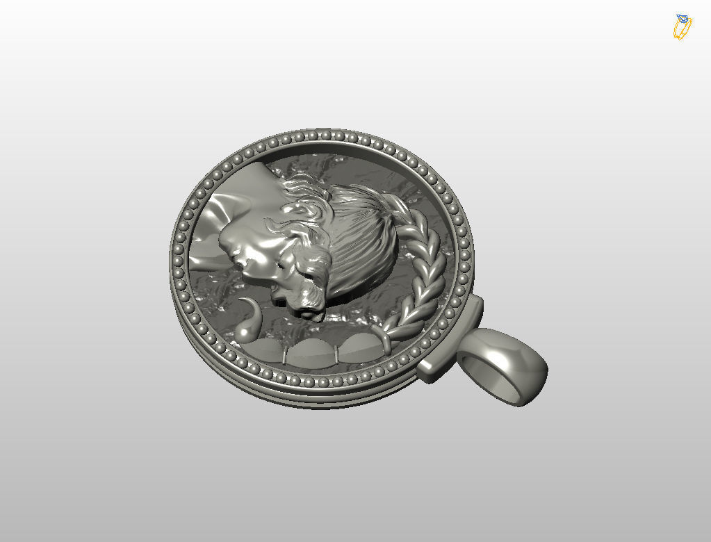 Horoscope Zodiac sign Scorpio pendant 3D print model_11